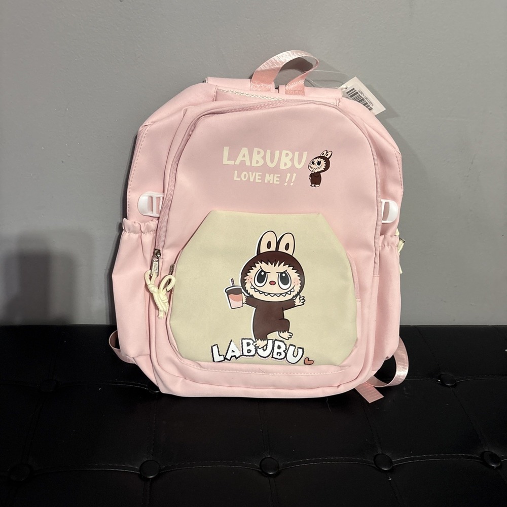 NEW MONSTERS LARGE School BACKPACK Pink Girls‎